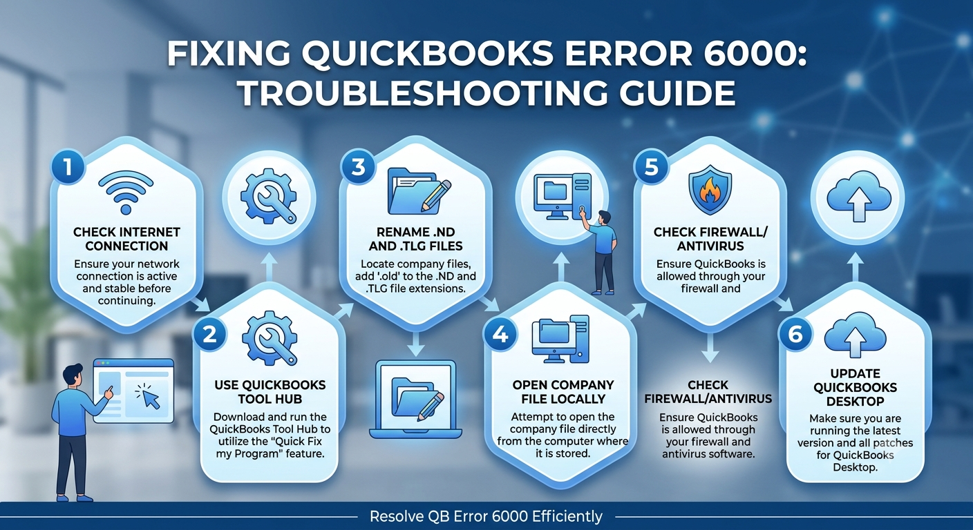 How to fix QuickBooks error code 6000?